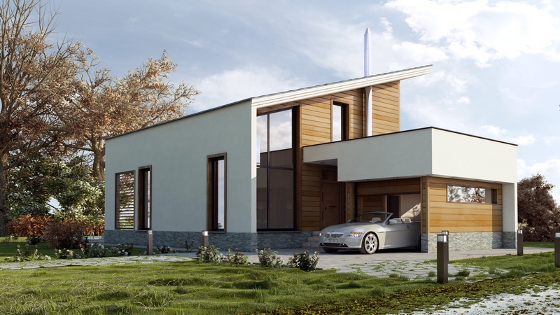 Casa de madera personalizada diseñada a medida por 100x100BioPasiva